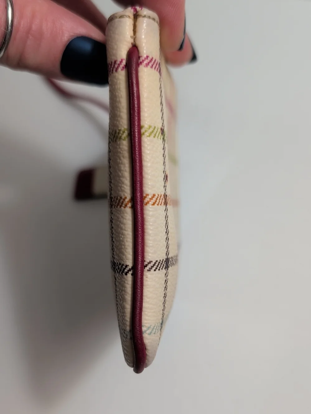 Vintage Coach Heritage Tattersall Wristlet